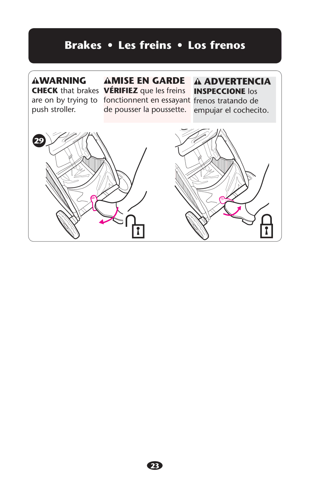 Graco PD226446B manual Rakes ss ,ESEFREINS ss ,OSOFRENOS, Inspeccione los 