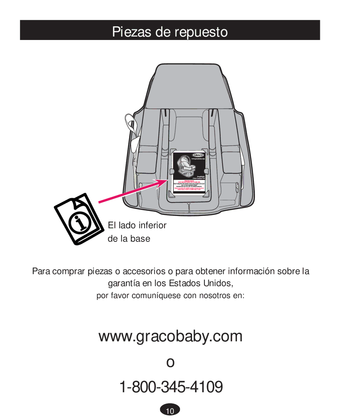 Graco PD233684A owner manual Piezas de repuesto 