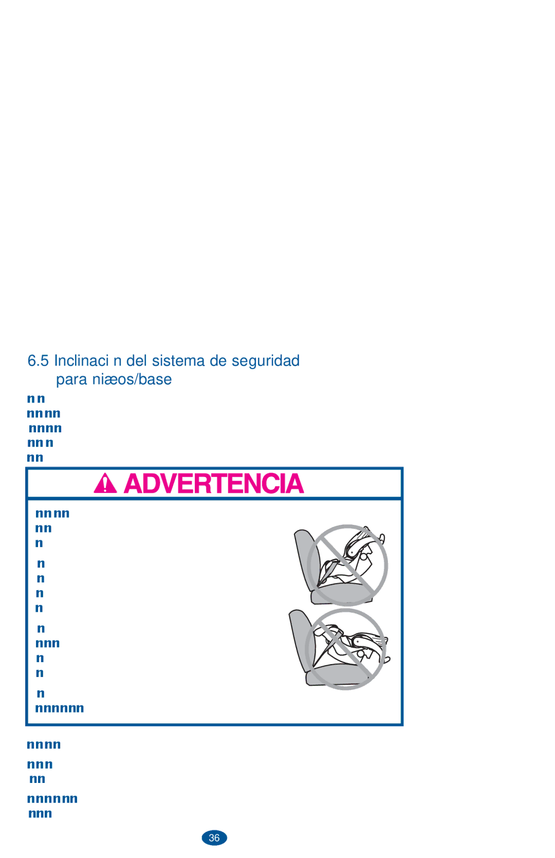 Graco PD236242A owner manual Inclinación del sistema de seguridad para niños/base 