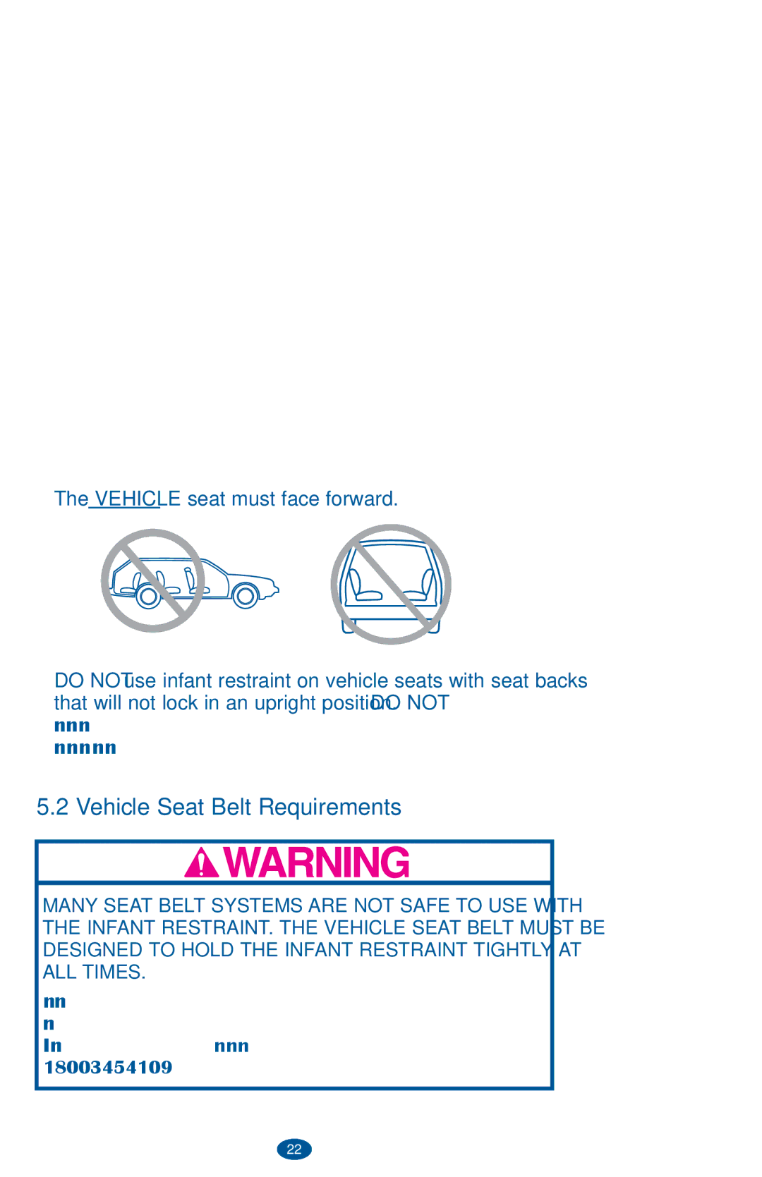 Graco PD236242A owner manual Vehicle Seat Belt Requirements 