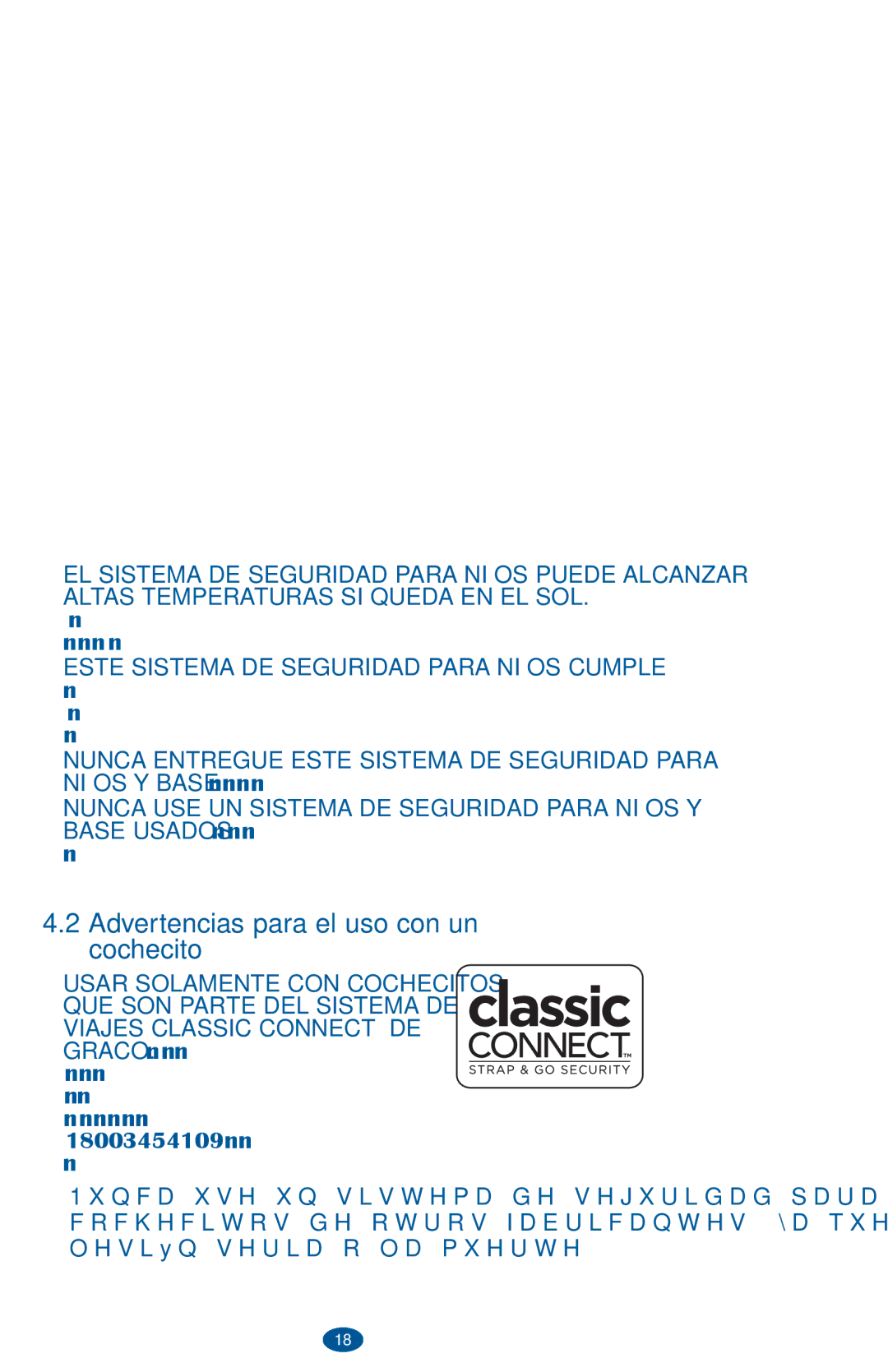 Graco PD236242A owner manual Advertencias para el uso con un cochecito 