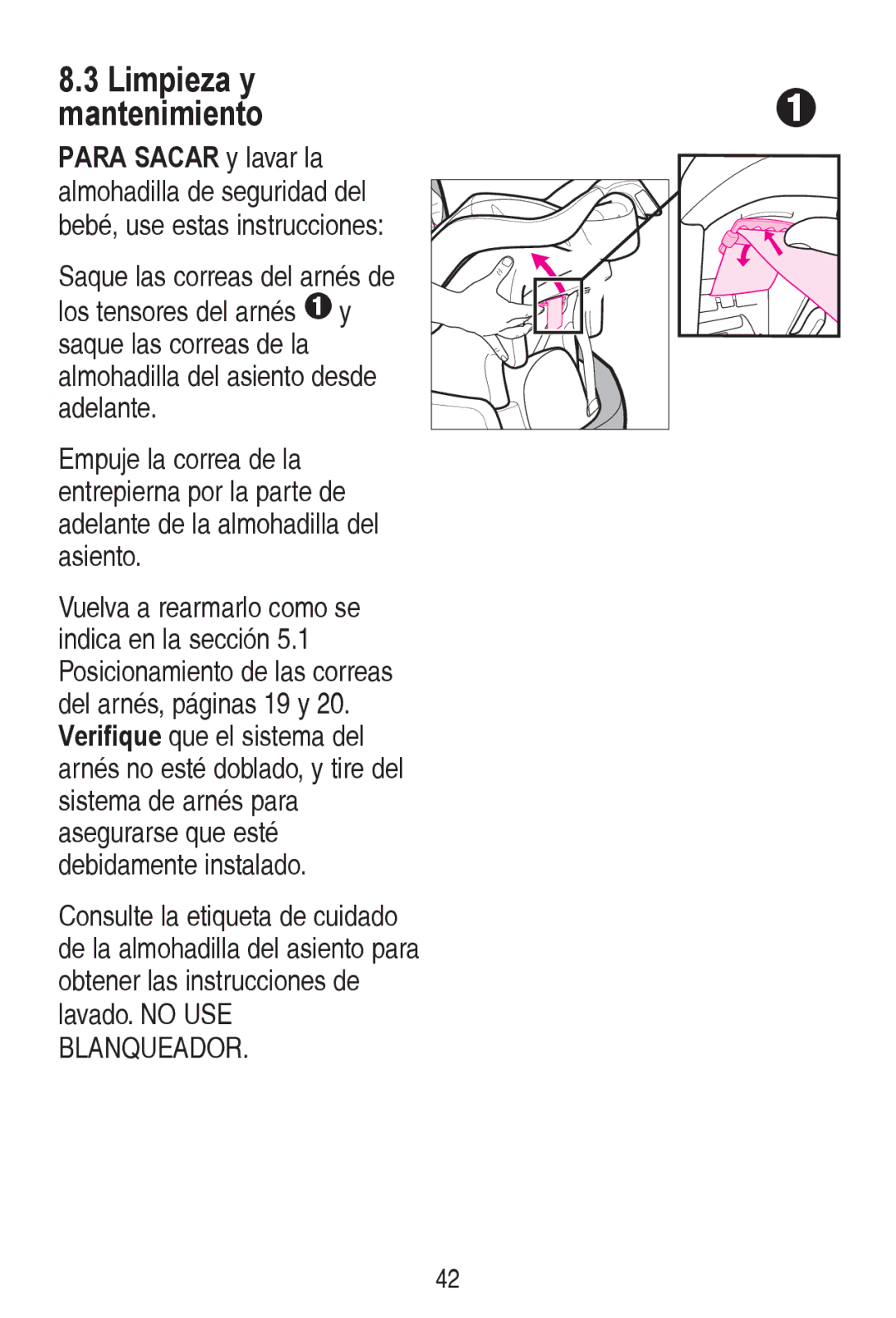 Graco PD240819A owner manual Limpieza y Mantenimiento 