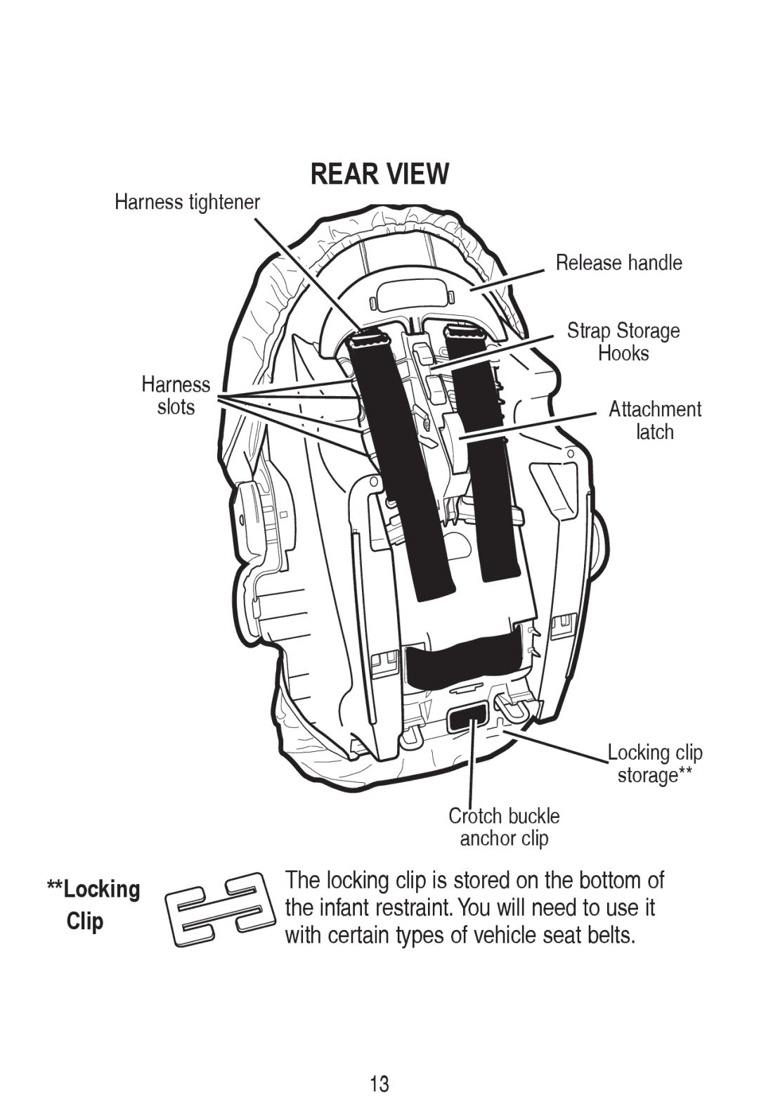 Graco PD240819A owner manual Locking, Clip, 5HOHDVHKDQGOH 