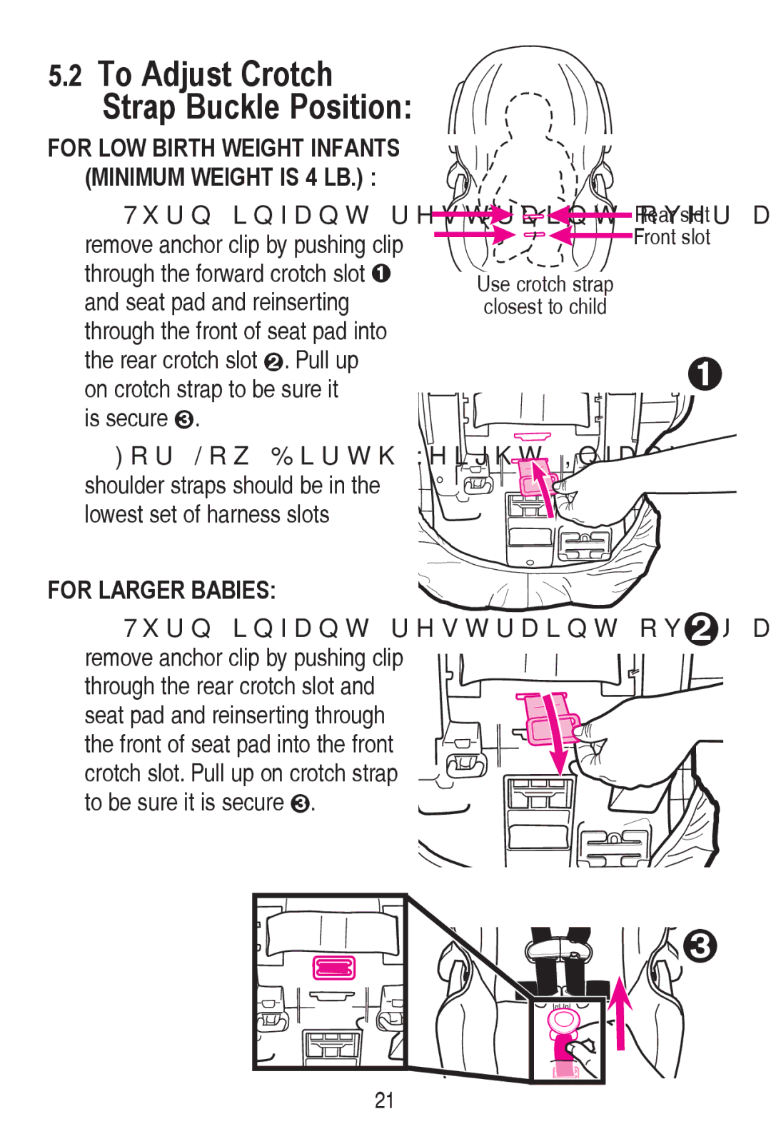 Graco PD240819A owner manual For Larger Babies, WrEhVxuhLwLvVhfxuh›,  Ru/Rz%LuwkHljkw,Qidqwv 