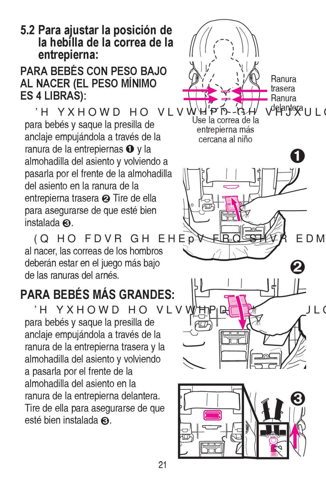 Graco PD240819A owner manual Para Bebés MÁS Grandes, Ghodqwhud 8VHODFRUUHDGHOD 