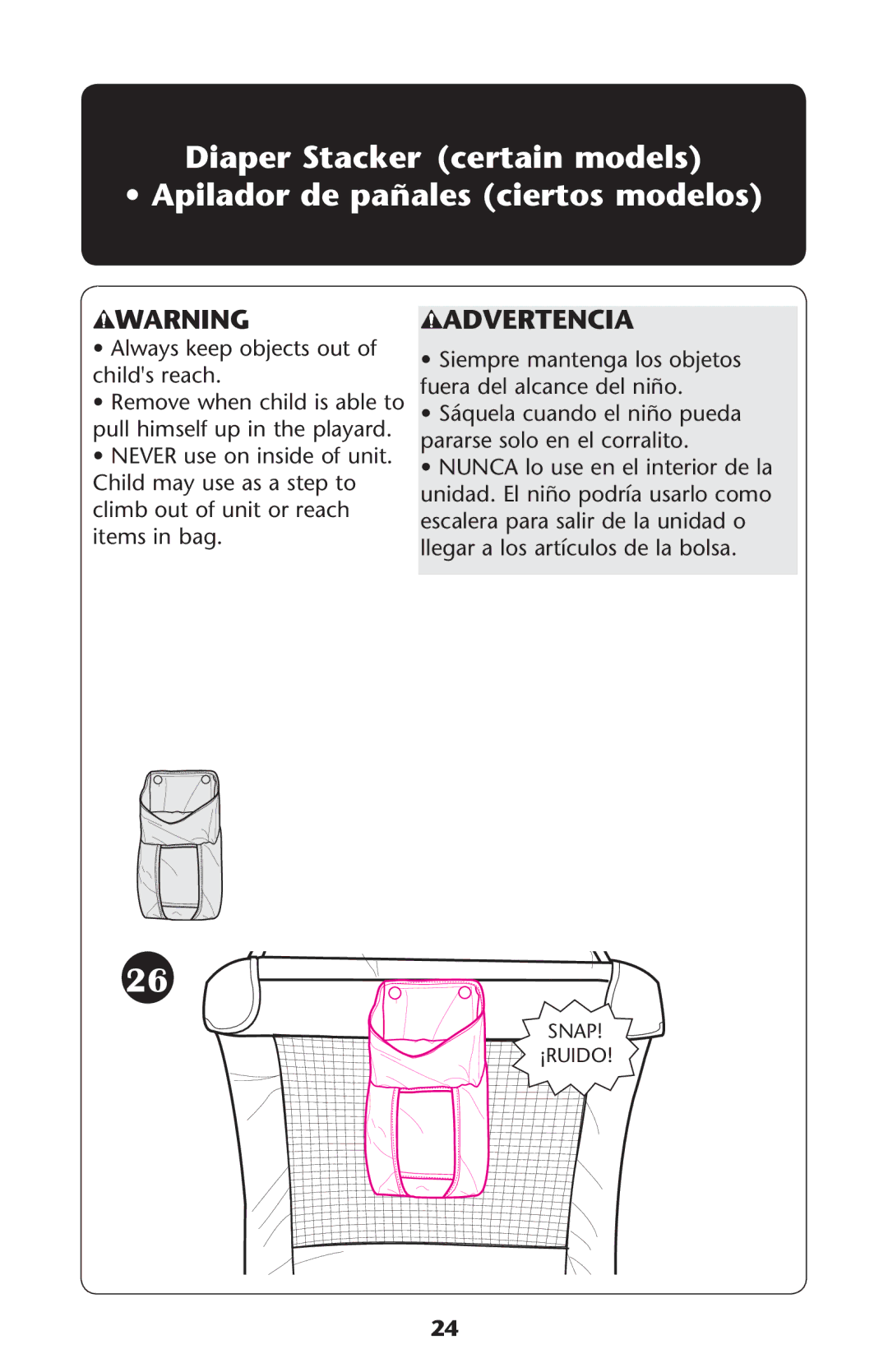 Graco PD243008A manual Advertencia 