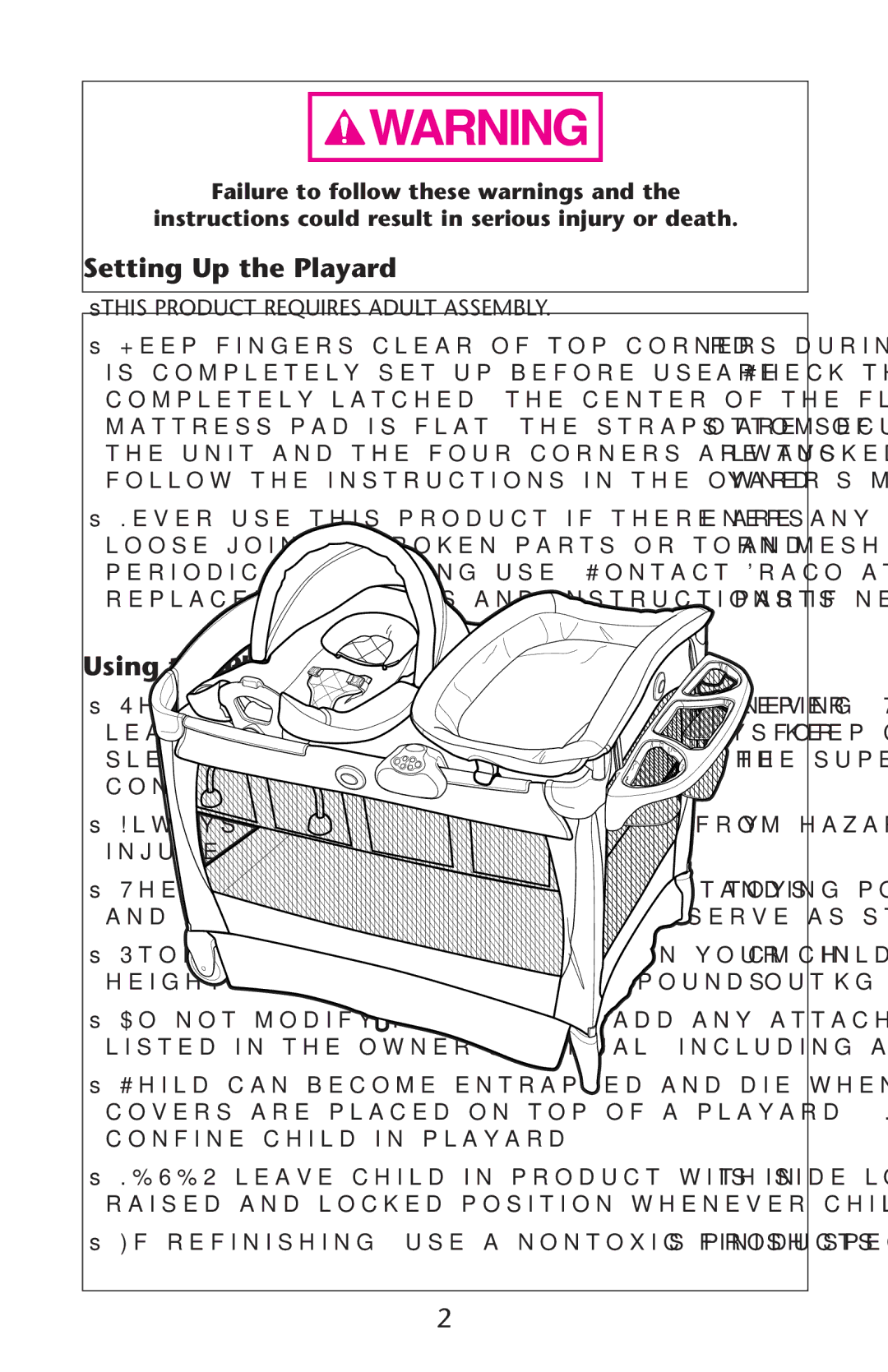 Graco PD245491A owner manual Setting Up the Playard, SsTHIS Product Requires Adult Assembly 