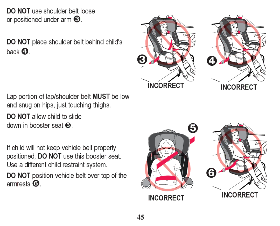 Graco PD246612A owner manual Incorrectincorrect 