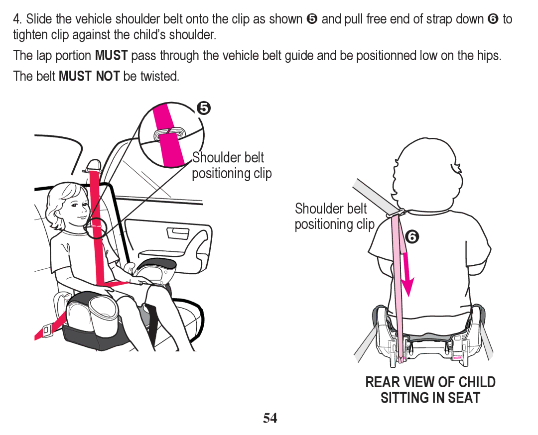 Graco PD246612A owner manual Rear View of Child Sitting in Seat 