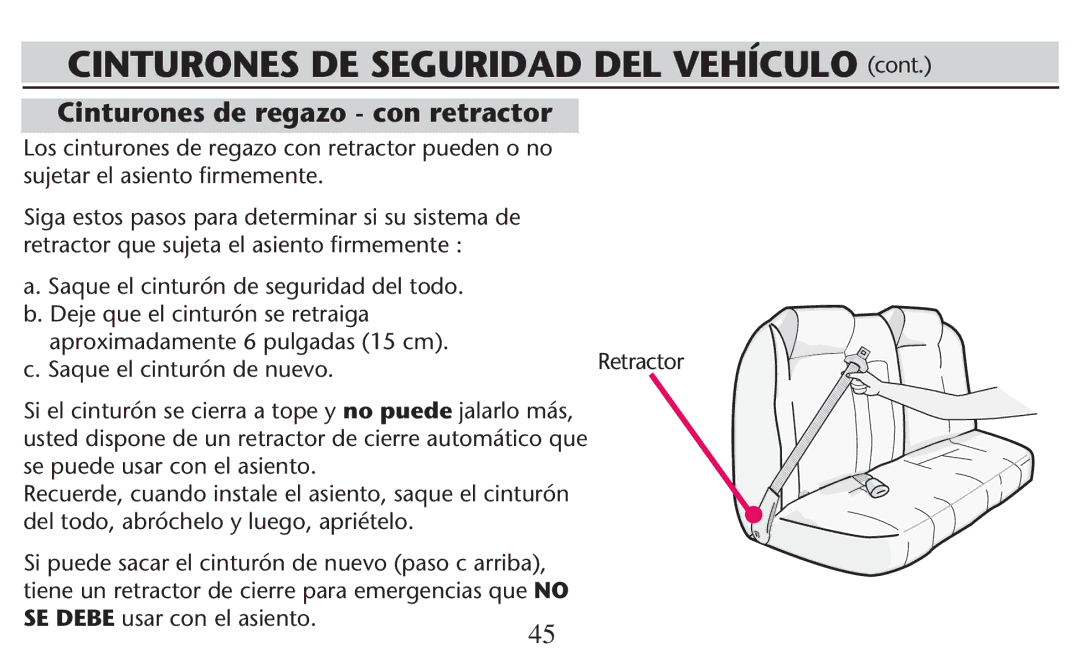 Graco PD247308A Cinturones de regazo con retractor, AproximadamenteiMpulgadas  Cm ,  3AQUE Elqcinturøn DE NUEVO 