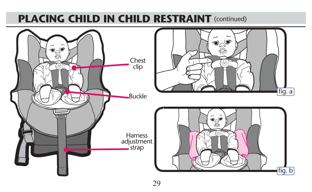 Graco PD247308A owner manual Chest Clip, Uckle, Harness Adjustment Strap LGGB 