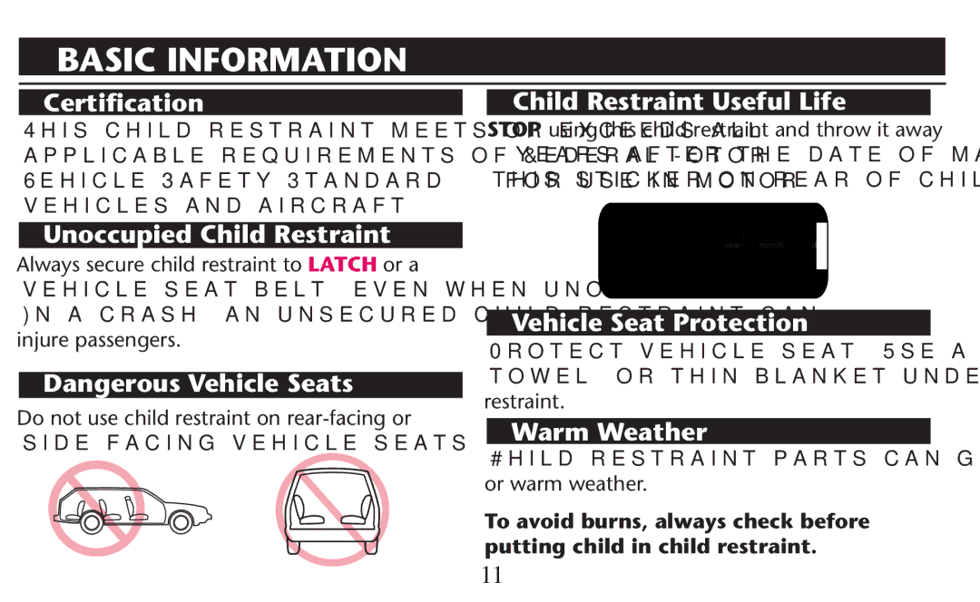 Graco PD247310A owner manual Basic Information 