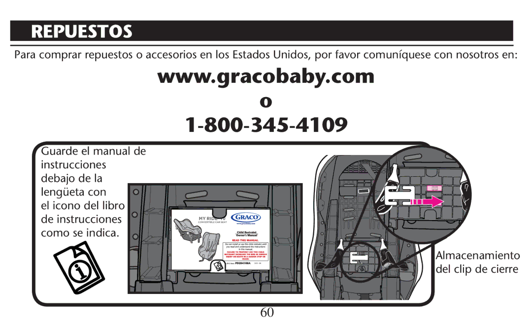 Graco PD247310A owner manual Repuestos 