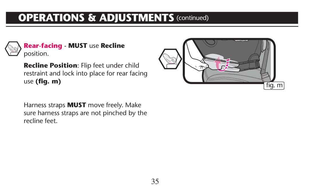 Graco PD247310A owner manual Rear-facing Must use Recline, Position Recline Position Flip feet under child 