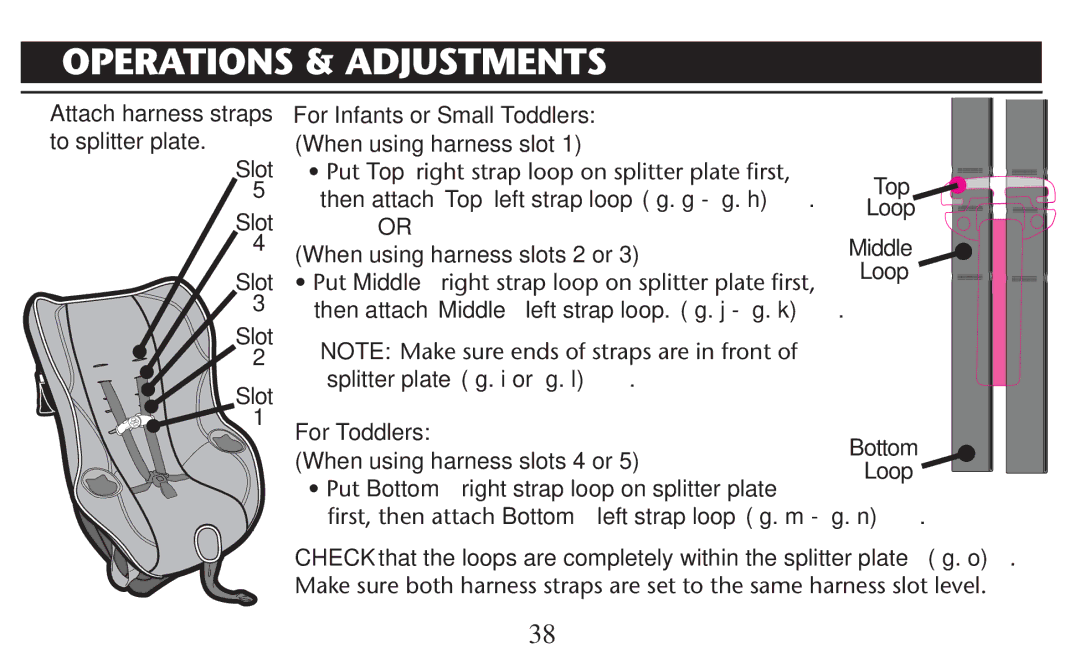 Graco PD247310A owner manual Slot 