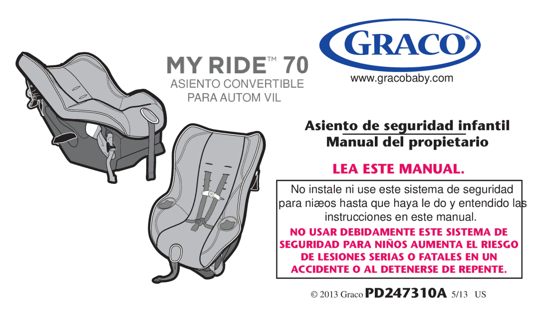 Graco PD247310A owner manual LEA Este Manual 