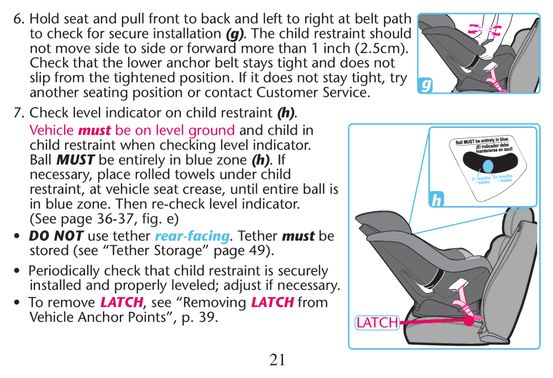 Graco PD247311A owner manual Ss 0ERIODICALLYOCHECKCTHAT Child Restraint Istsecurely, 6EHICLE !NCHOR 0OINTSv PR 