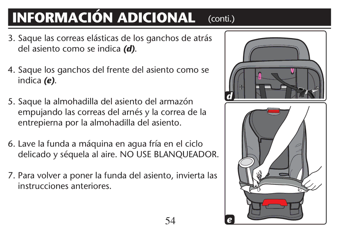 Graco PD247312A owner manual Información Adicional CONTI 