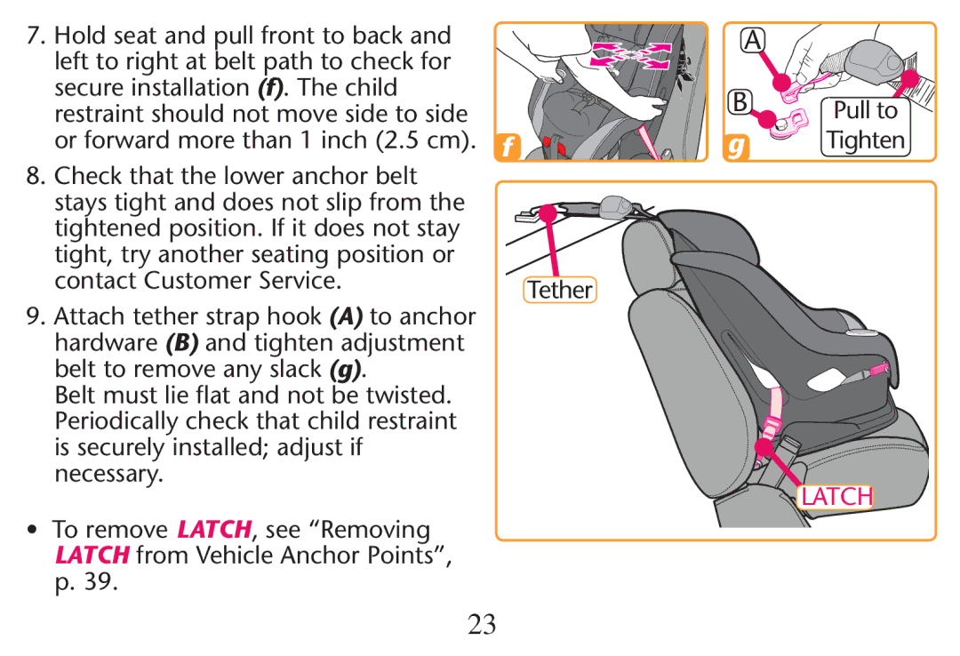 Graco PD247312A owner manual Belt must lie ﬂat and not be twisted, 4ETHER 