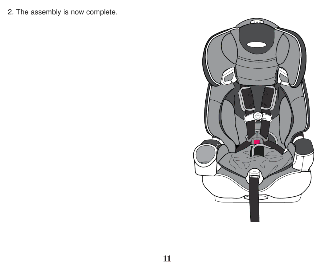 Graco PD247314A owner manual Assembly is now complete 