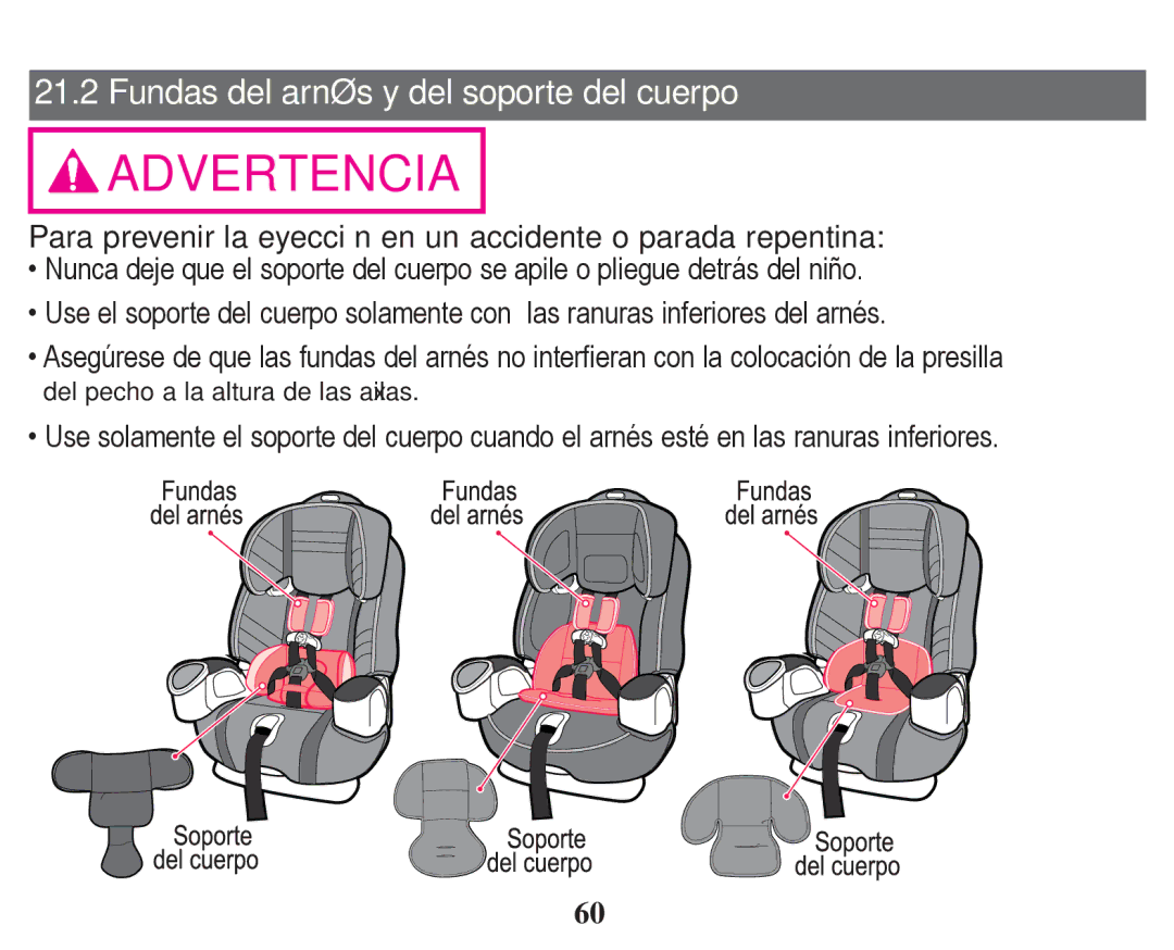 Graco PD247314A owner manual Advertencia 