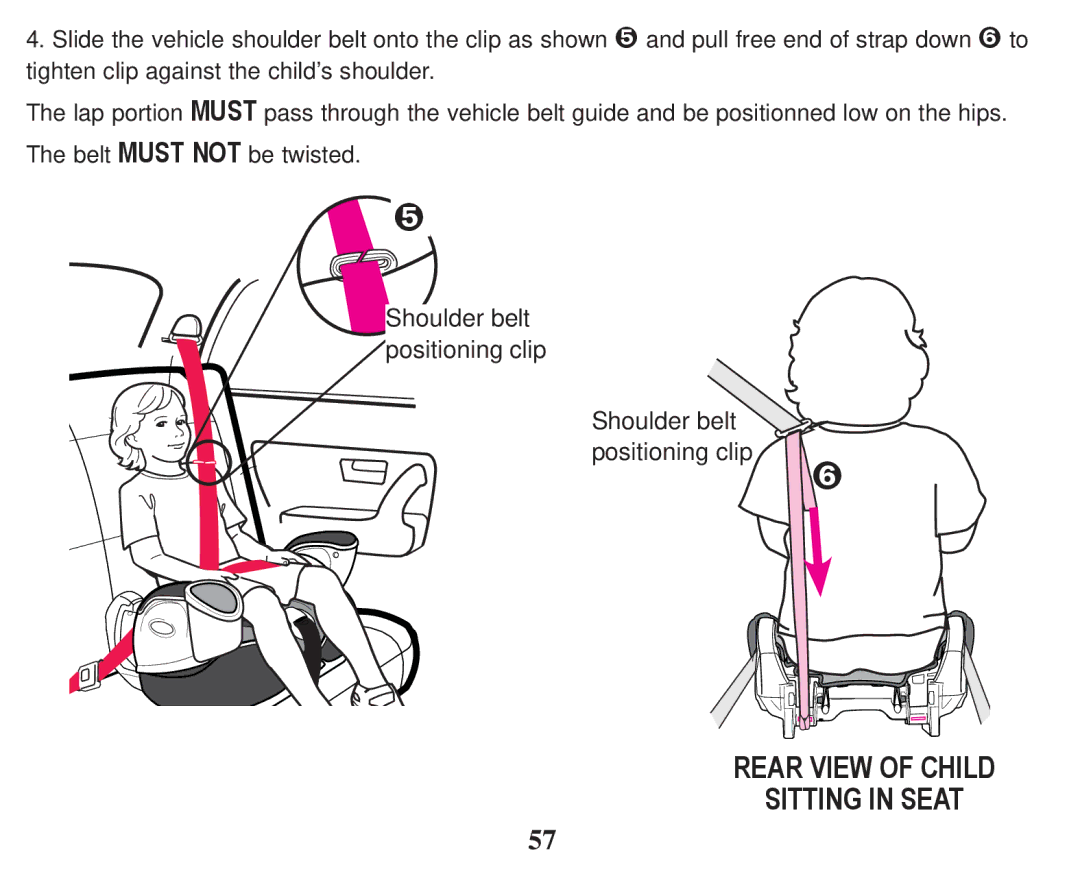 Graco PD247322A owner manual Rear View of Child Sitting in Seat 