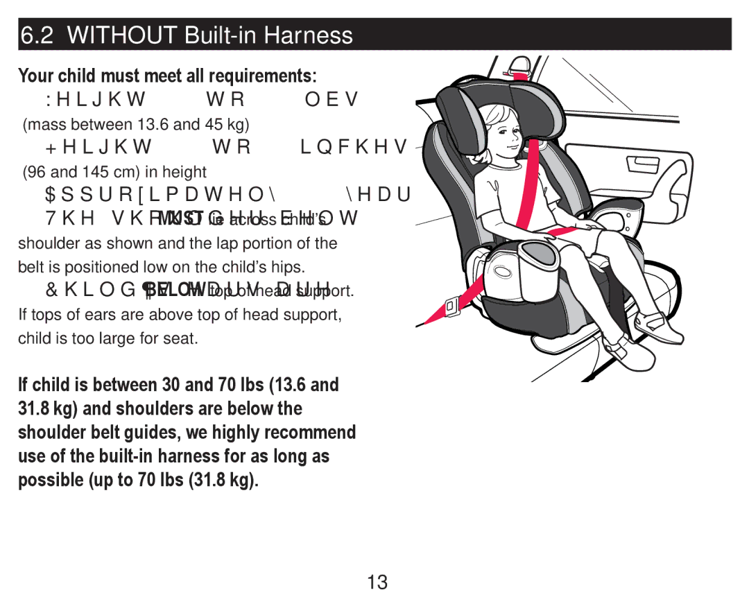 Graco PD247324A owner manual Without Built-in Harness 