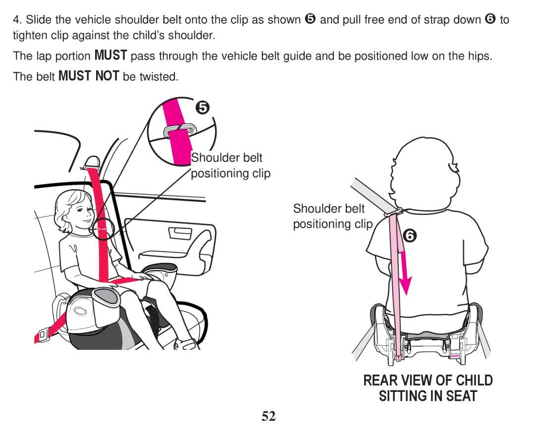 Graco PD247324A owner manual Rear View of Child Sitting in Seat 