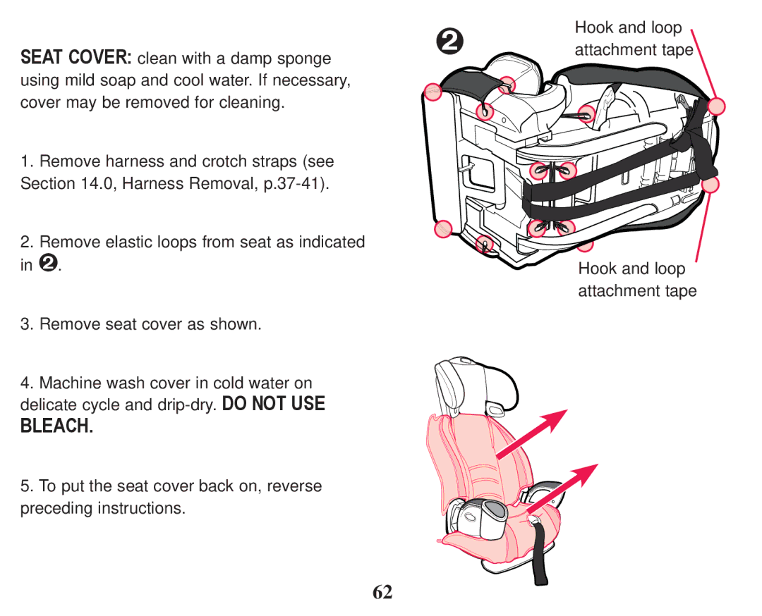 Graco PD247324A owner manual Hook and loop 