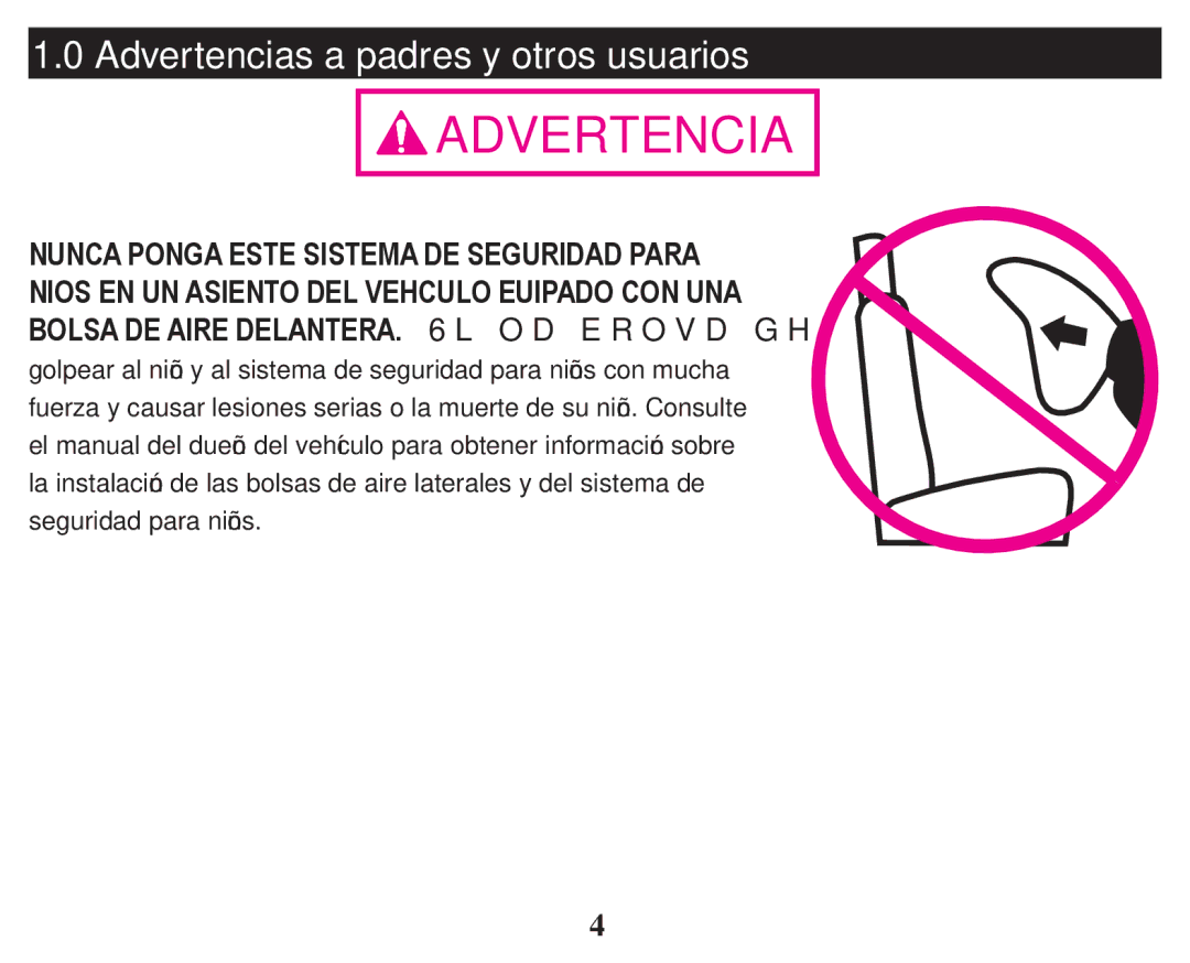 Graco PD247324A owner manual Advertencias a padres y otros usuarios 