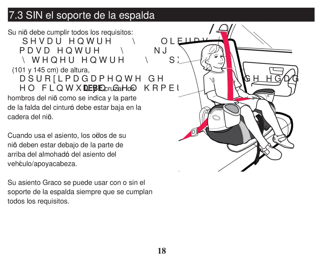 Graco PD247324A owner manual SIN el soporte de la espalda 