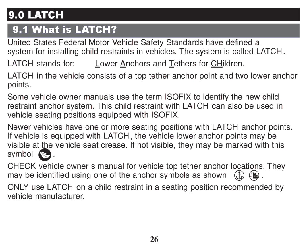 Graco PD247328A owner manual Latch, What is LATCH? 