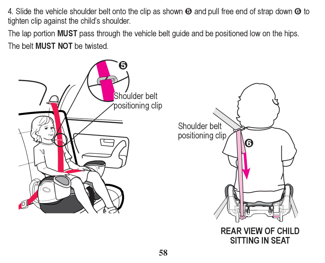 Graco PD247328A owner manual Rear View of Child Sitting in Seat 