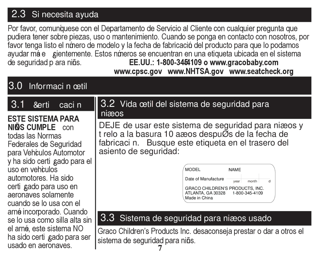 Graco PD247328A owner manual Si necesita ayuda 