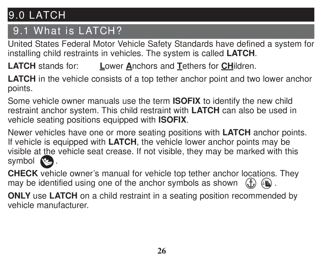 Graco PD247333A owner manual Latch, What is LATCH? 