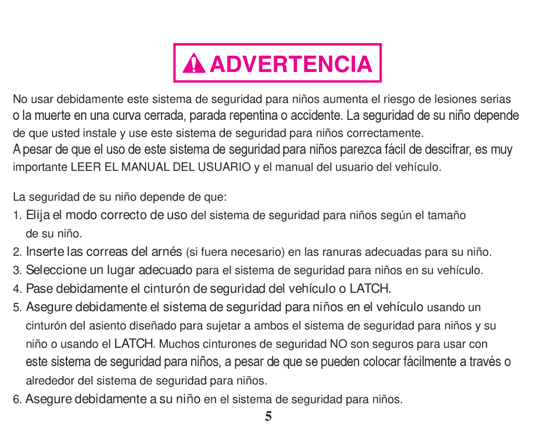 Graco PD247333A owner manual Advertencia 