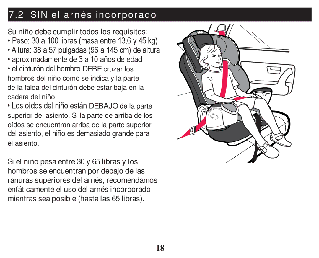 Graco PD247333A owner manual SIN el arnés incorporado 