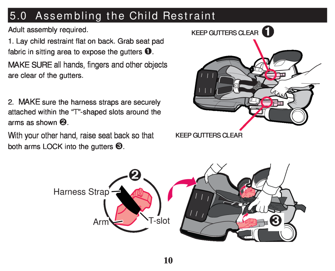 Graco PD247333A owner manual Assembling the Child Restraint, Harness Strap 
