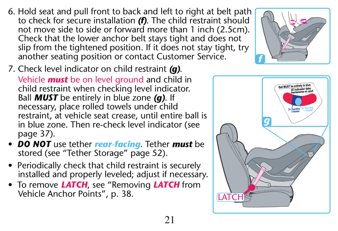 Graco PD250304A owner manual Vehicle must Bebon Level Ground and child 