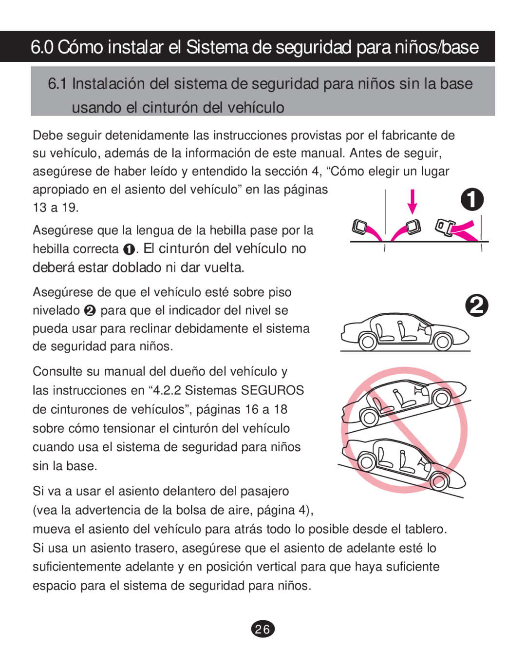 Graco PD252987A manual Cómo instalar el Sistema de seguridad para niños/base 