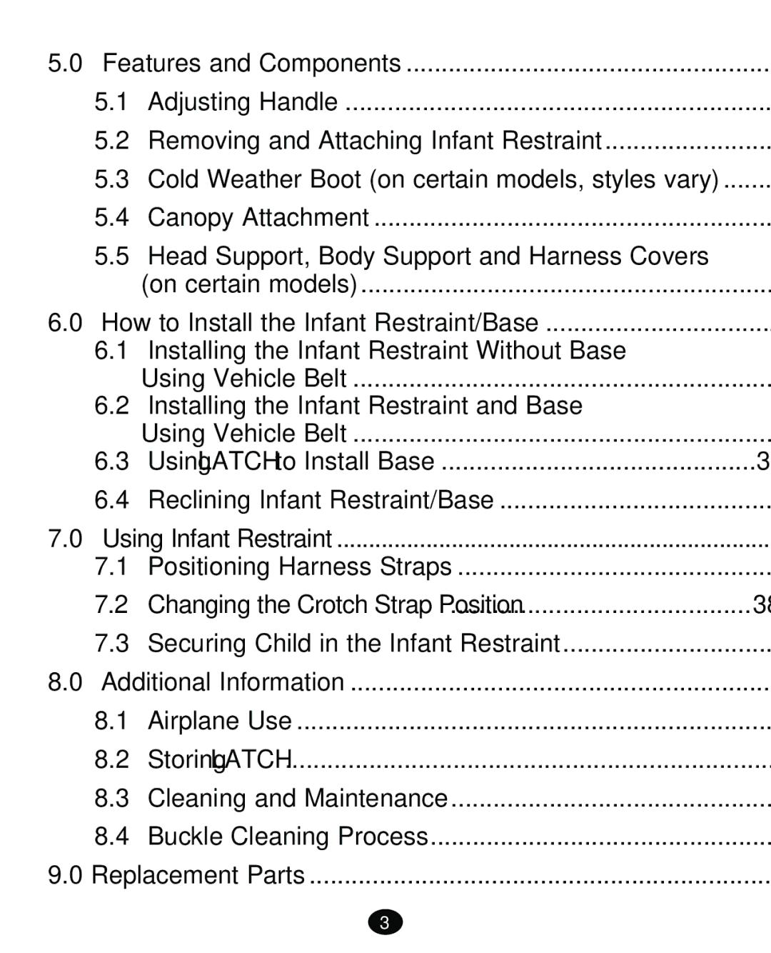 Graco PD261465A 10/13 US manual Features and Components 20-25, 26-34, 35-41, Additional Information 43-46 