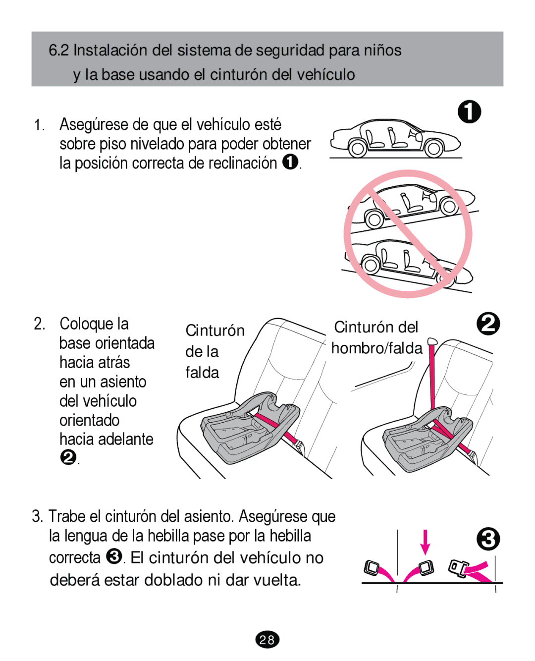 Graco PD261465A 10/13 US manual Cinturón, De la, Falda 