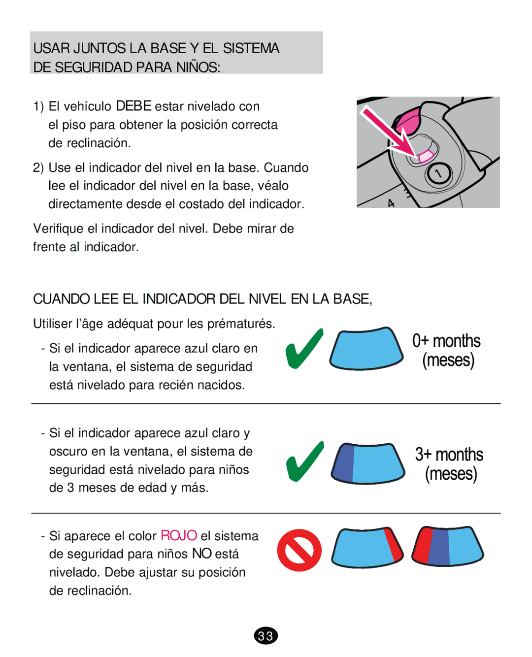 Graco PD261471A manual Usar Juntos LA Base Y EL Sistema DE Seguridad Para Niños 