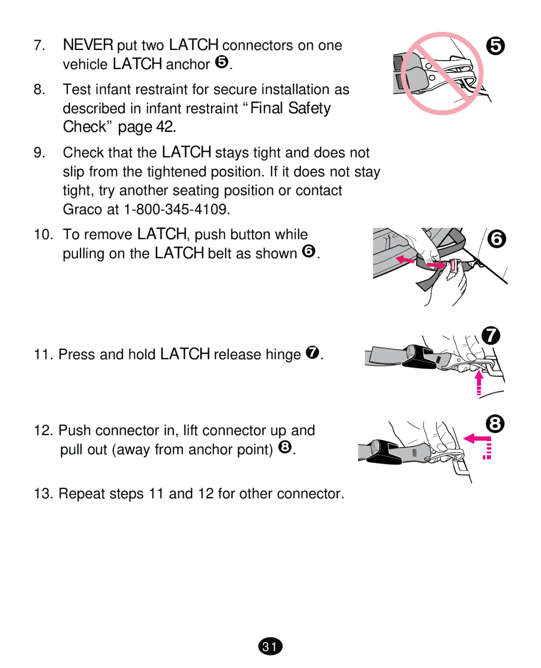 Graco PD261473A manual Check 