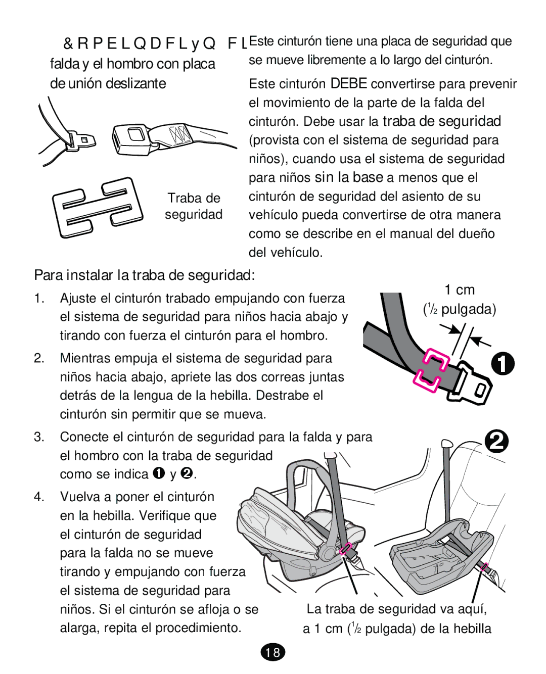 Graco PD261473A manual Pulgada 