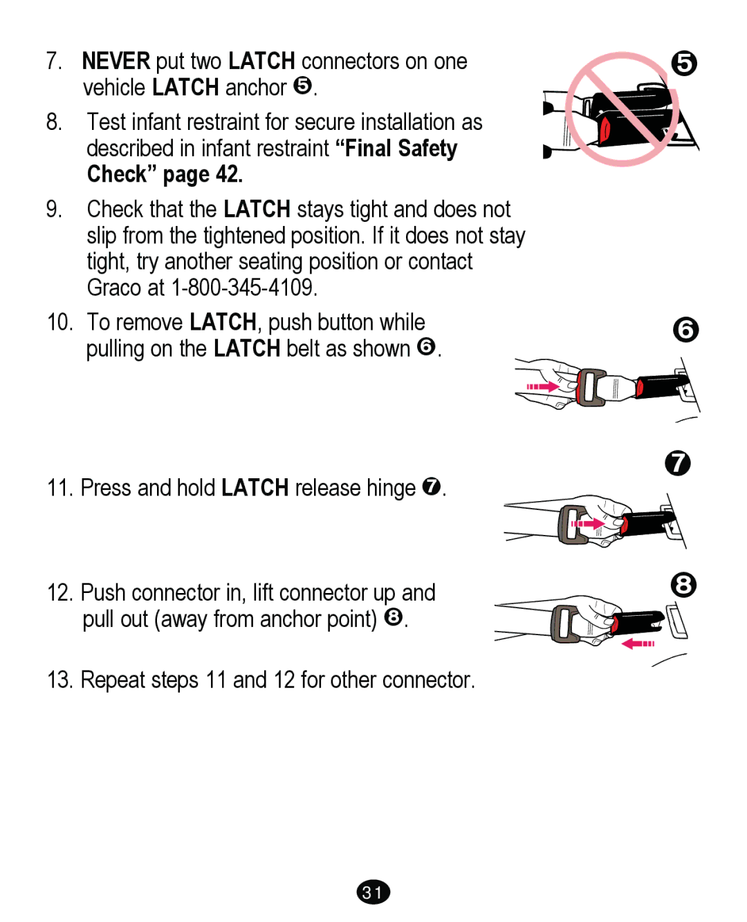 Graco PD262895A manual Check 