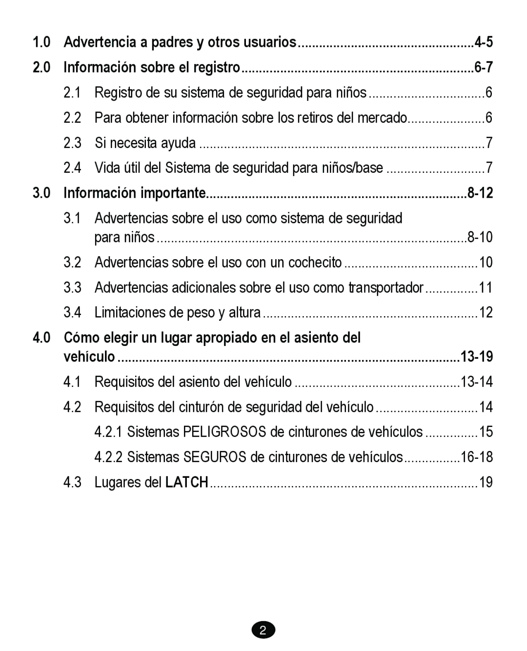 Graco PD262895A manual Cómo elegir un lugar apropiado en el asiento del 