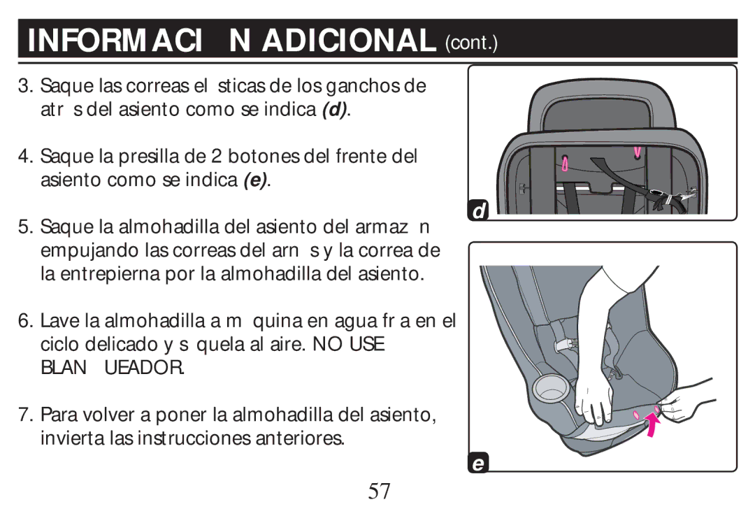 Graco PD268712B owner manual Informaci N Adicional 