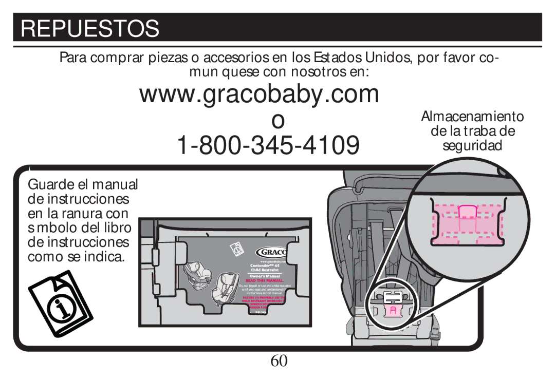 Graco PD268712B owner manual Repuestos 