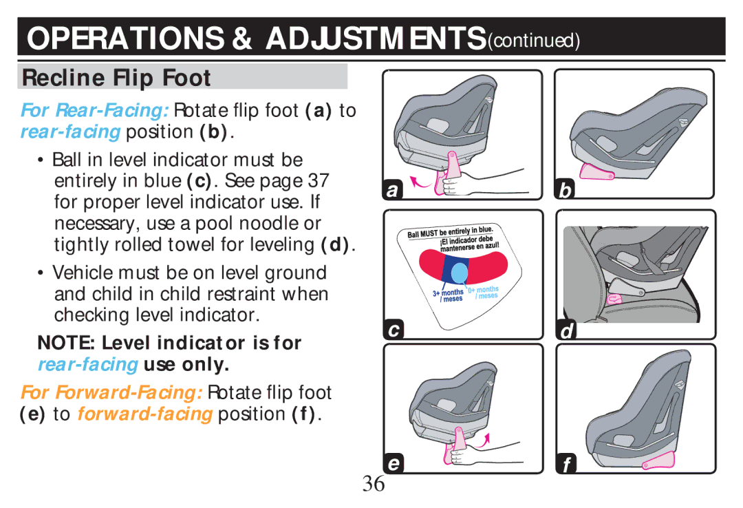 Graco PD268712B owner manual Recline Flip Foot 